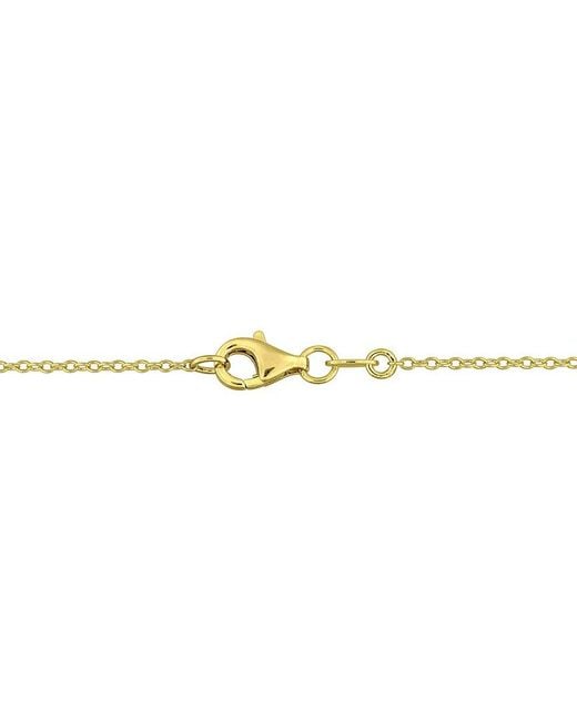 Rina Limor Metallic 0.65 Ct. Tw. Citrine Solitaire Necklace