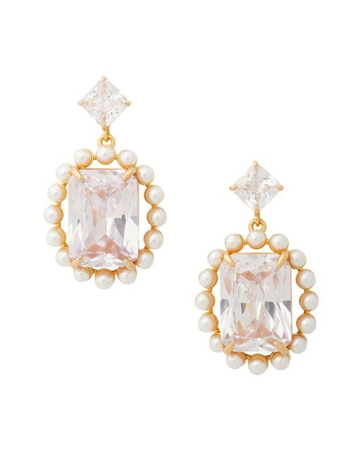Kate Spade Metallic Cz Victoria Drop Earrings