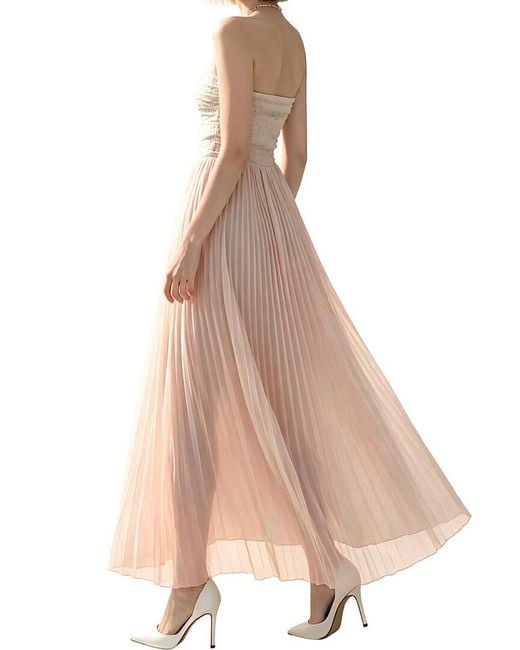 Linda Charm Natural Midi Dress