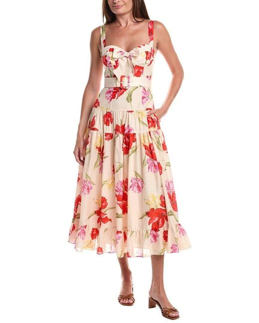 Hutch Red Klea Midi Dress