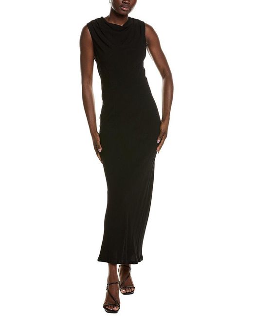 Emerson Fry Black Sculptural Dress