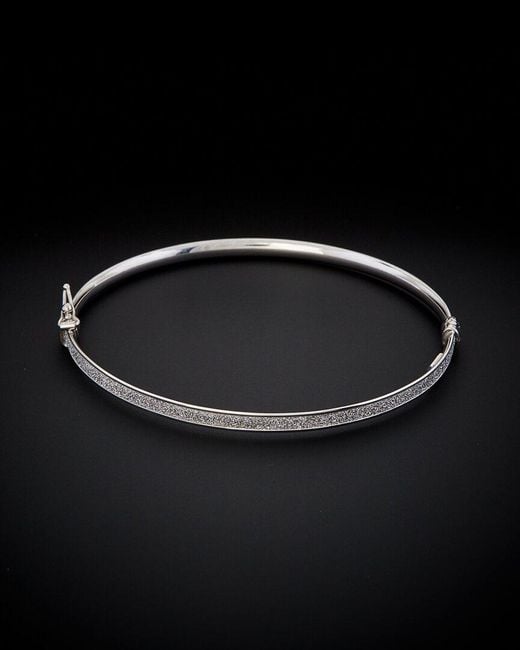 Italian Gold Black 14K Stardust Bangle Bracelet