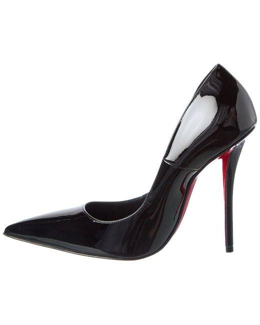 Christian Louboutin Black Miss Z 120 Patent Pump