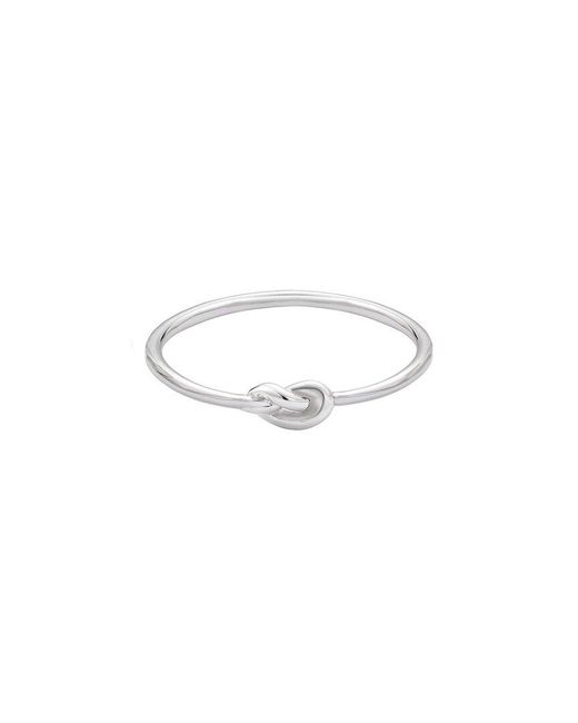 Adornia White Dainty Knot Ring