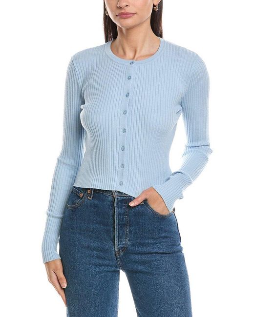 Z Supply Blue Patrice Rib Cardigan