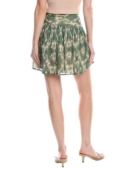 Ba&sh Green Mina Mini Skirt