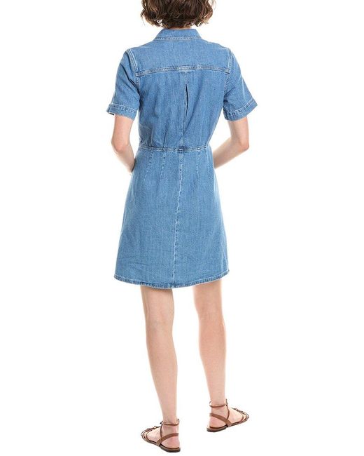 Madewell Blue Denim Mini Shirtdress