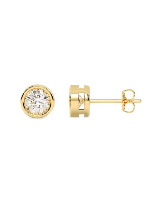 Lab Grown Diamonds Metallic 14K 0.25 Ct. Tw. Lab-Grown Diamond Earrings