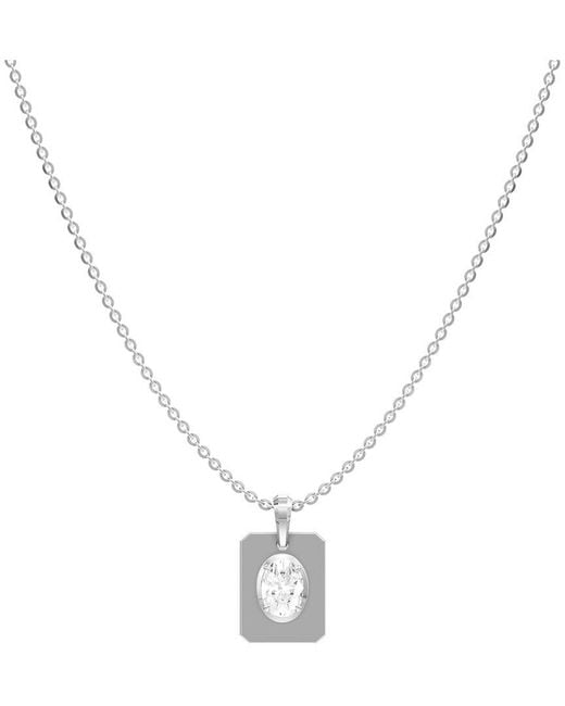 Lab Grown Diamonds Metallic 1.00 Ct. Tw. Lab-Grown Diamond Necklace