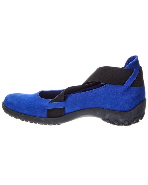 Arche Blue Pulitz Leather Flat