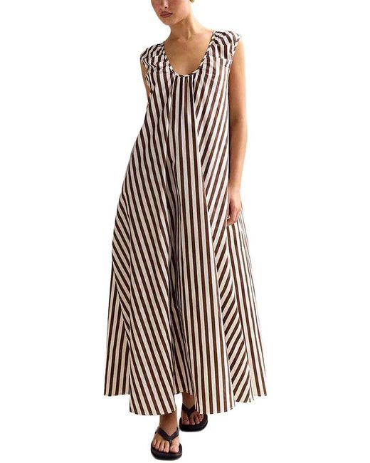 LOEY White Printed Maxi Dress