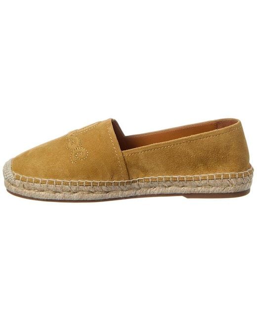 Chloé Brown Isla Suede Espadrille