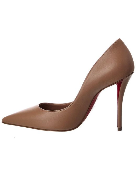Christian Louboutin Brown Miss Z 100 Leather Pump