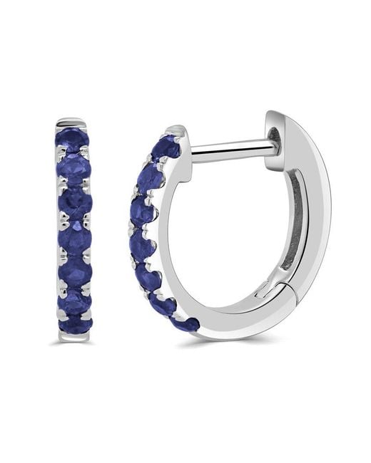 Sabrina Designs Blue 14K 0.26 Ct. Tw. Sapphire Huggy Earrings