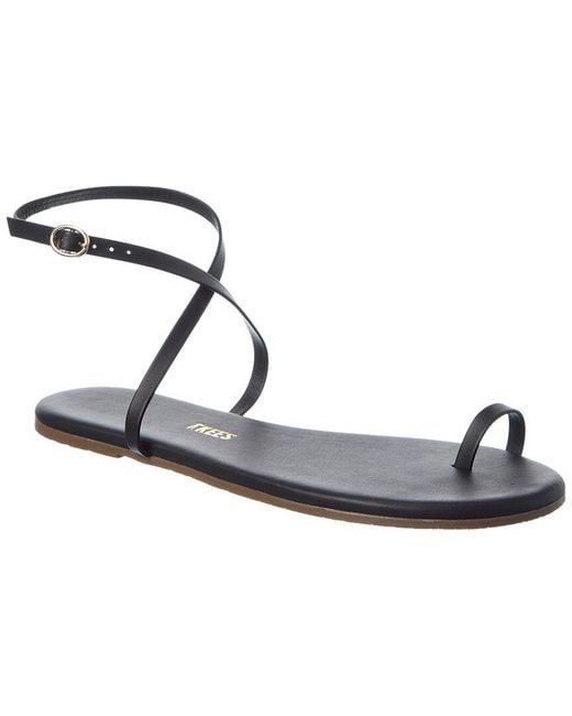 TKEES Metallic Phoebe Leather Sandal