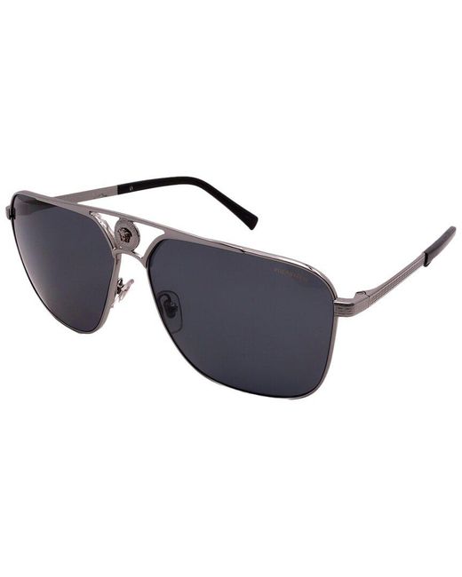 Versace Blue Ve2238 61mm Polarized Sunglasses for men