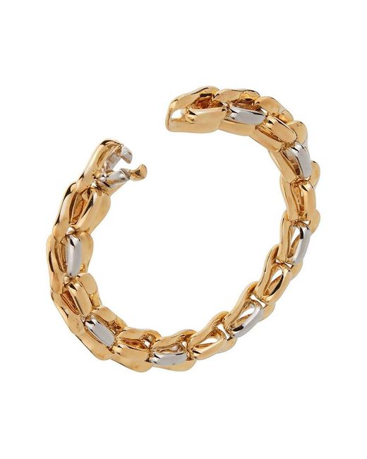 Pomellato Metallic 18K Two-Tone Solid Chain Link Bracelet (Authentic Pre-Loved)