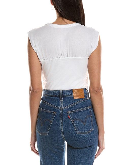 Rag & Bone Blue Jersey Banded Top