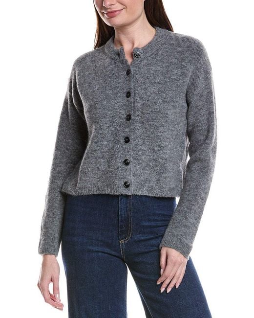 ANNA KAY Gray Lonorine Cashmere-Blend Cardigan