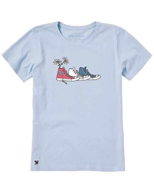 Life Is Good. Blue Crusher Lite T-Shirt