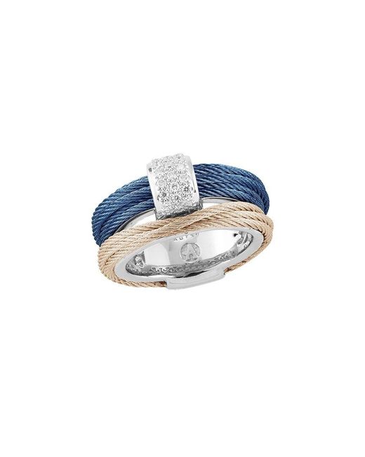 Alor Blue Classique 18k 0.16 Ct. Tw. Diamond Cable Ring