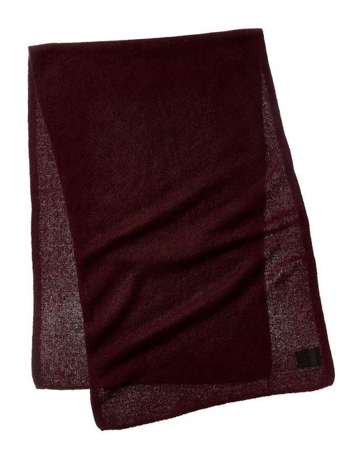 Vince Purple Felt Jersey Knit Oversized Cashmere-blend Scarf