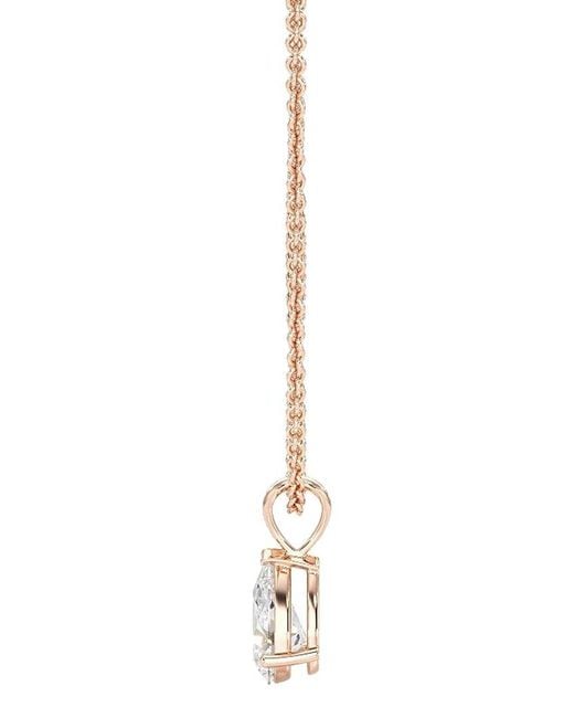 Lab Grown Diamonds Metallic 14K 1.50 Ct. Tw. Lab-Grown Diamond Necklace