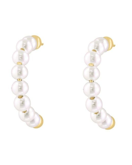 Effy Fine Jewelry White 14K 3Mm Pearl Earrings