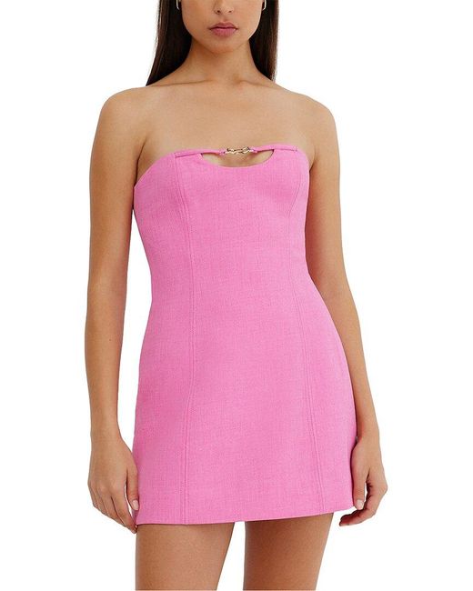 Significant Other Purple Hayden Mini Dress