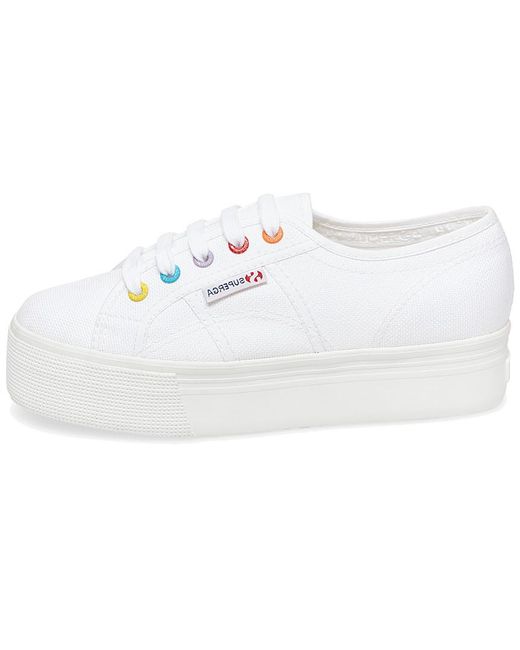 superga platform multicolor
