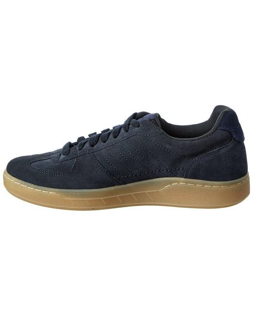 Clarks Blue Craftrally Ace Suede Sneaker for men