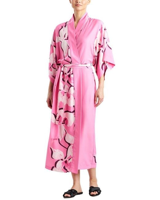 Natori Pink Orchida Robe