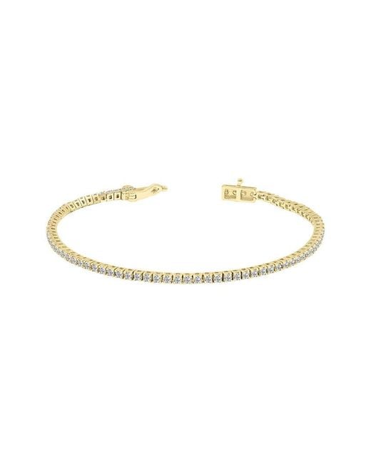Lab Grown Diamonds Metallic 14K 2.00 Ct. Tw. Lab Grown Diamond Tennis Bracelet