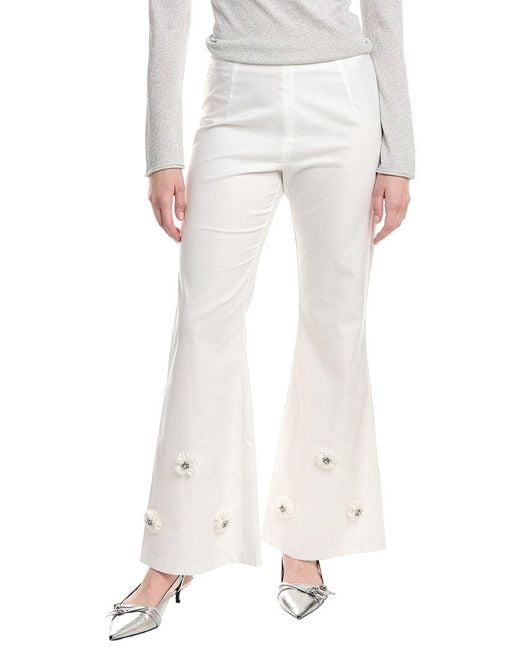 FLORA BEA NYC White Maxine Pants