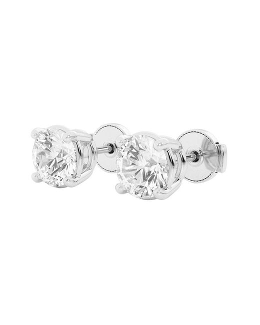 Lab Grown Diamonds Metallic 14k 2.00 Ct. Tw. Lab Grown Diamond Studs
