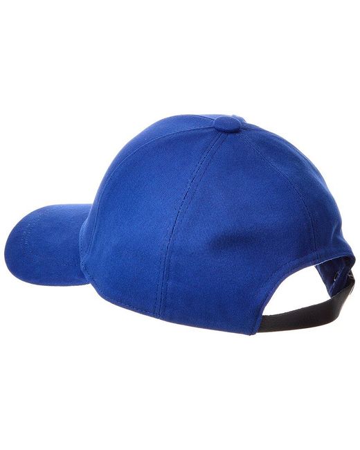 Bruno Magli Blue Twill Baseball Cap