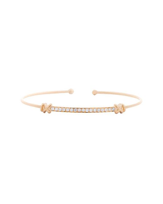 Maitre De Diamant White 18K 0.29 Ct. Tw. Diamond Bar Cuff Bracelet