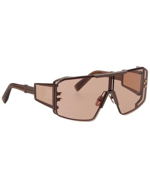 Balmain Brown Le Masque 147Mm Sunglasses