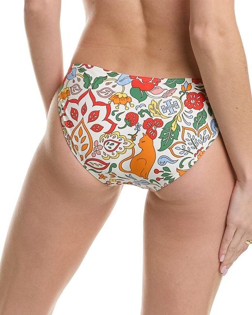 Tory Burch Multicolor Printed Bikini Bottom