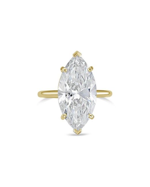 Diana M White Diana M. 18K 6.00 Ct. Tw. Lab-Grown Diamond Solitaire Ring