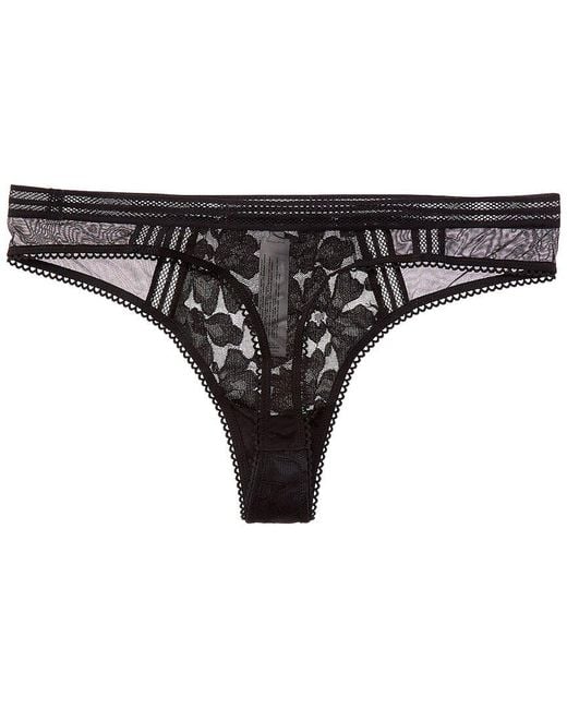 Passionata Black Gardenia Lace Tanga