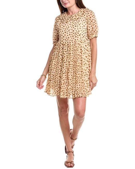 En Saison Natural Floral Mini Dress
