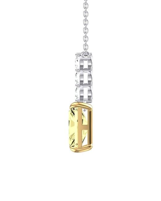 Lab Grown Diamonds Metallic 14K 1.75 Ct. Tw. Lab-Grown Diamond Pendant