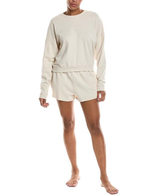 Honeydew Intimates Natural 2Pc Weekend Club Shortie Set