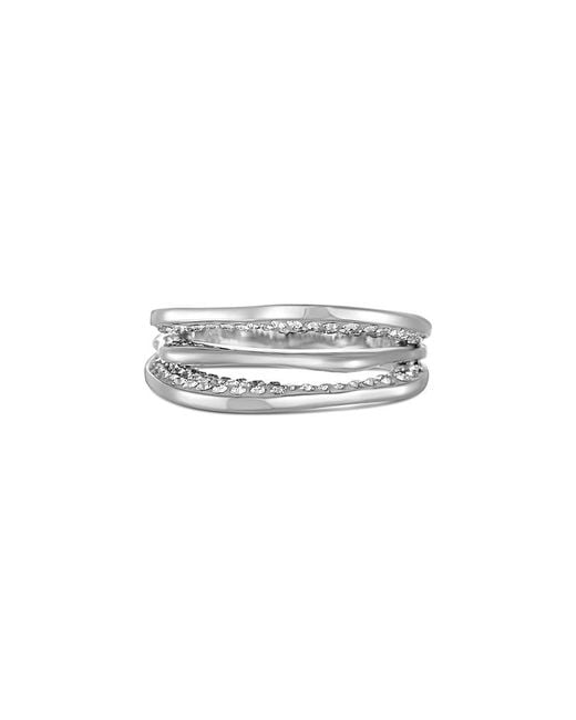Swarovski White Crystal Rhodium Plated Ring