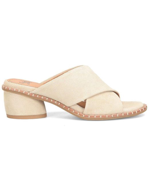 Söfft Natural Crystal Suede Sandal