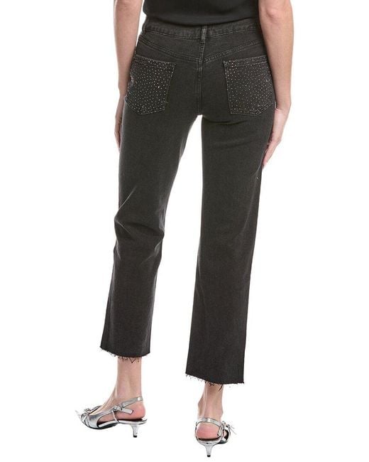Generation Love Black Baylor Cropped Crystal Jean
