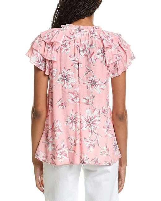 Nanette Lepore Tiered Sleeve Blouse