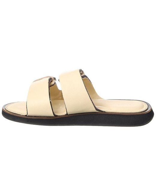 Rag & Bone White Parker Leather Slide