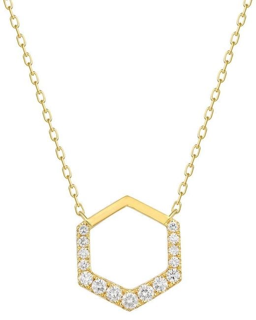Sabrina Designs Metallic 14K 0.37 Ct. Tw. Diamond Necklace